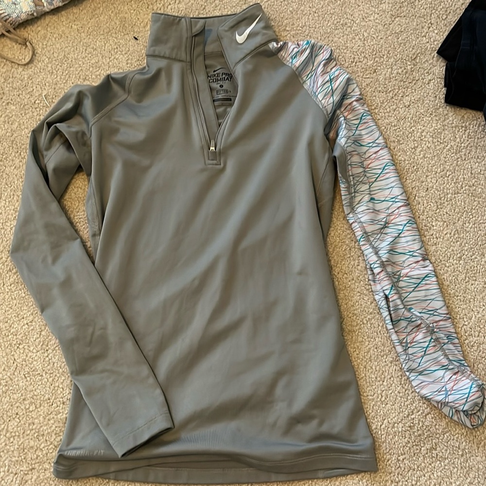 Nike dry fit running long sleeve quarter zip